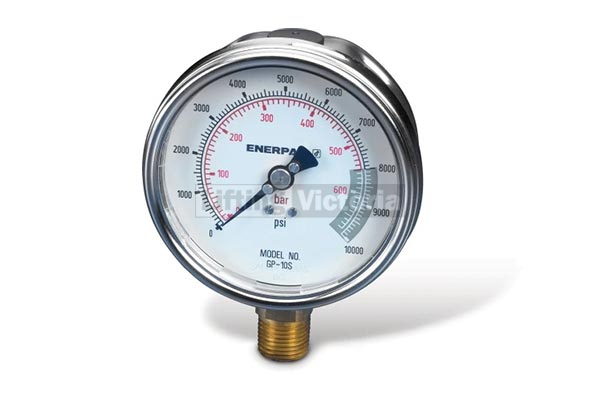 Enerpac Gp-10s Pressure Gauge 0 to 10000 PSI 4in 1/2in for sale online 